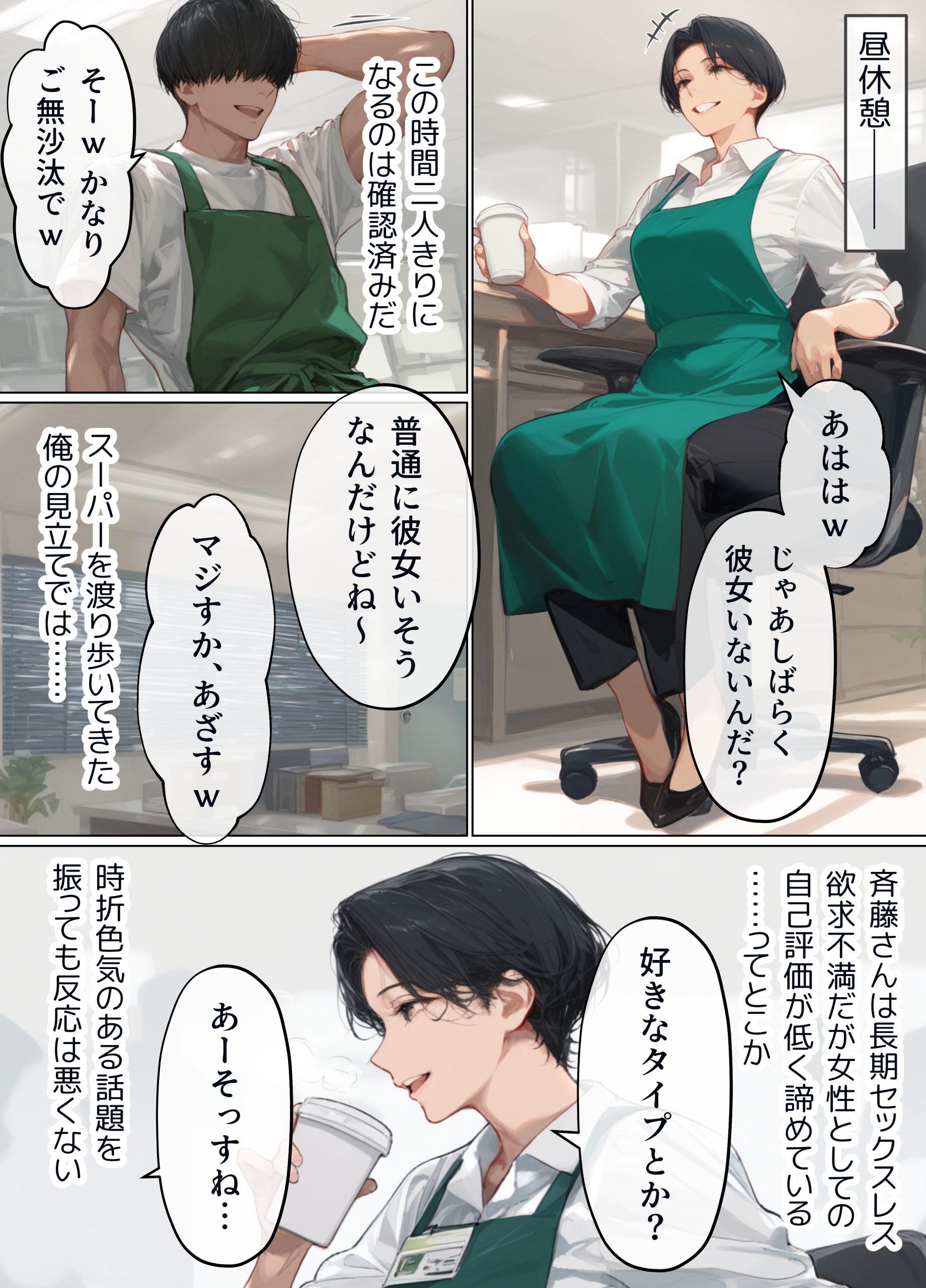 エロ漫画「バ先のパート主婦(41)を家に連れ込んだら10年ぶりの汗だく本気セックスで巨乳首ビン勃ち放尿アクメした話」無料体験版5